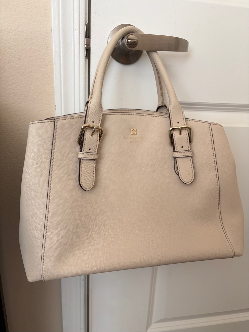 kate spade Cream Satchel Handbag